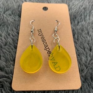 Yellow Drop Earrings